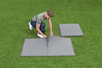 Bestway Allasmatto / pohjasuoja 9 kpl (78 x 78 cm) Harmaa-5