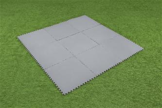 Bestway Allasmatto / pohjasuoja 9 kpl (78 x 78 cm) Harmaa-6