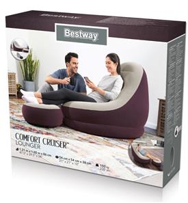 Bestway Comfort Cruiser, luumunvärinen kansituoli 121 x 100 x 86cm-6