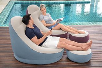 Bestway Comfort Cruiser siniharmaa kansituoli 121 x 100 x 86cm-3