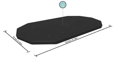 Bestway Cover ovaali 427 x 250 cm Power Steel Frame-3