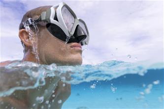 Bestway Dominator Pro sukellusmaski 14+ vuotta, valkoinen/harmaa-3