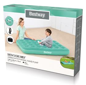 Bestway DrowsyDreamer ilmapatja 158 x 89 x 18 cm sis. pumppu, turkoosi-6