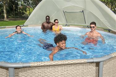 Bestway Flowclear Pavillion / katos pyöreälle altaalle 305 - 549 cm:lle-4