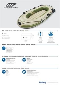 Bestway Hydro Force kumivene Voyager 300 2.43m x 1.02m-8