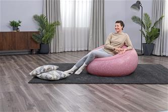 Bestway ''Inflate-A-Chair'' puhallettava tuoli 112 x 122 x 66 cm, Clay Pink-3