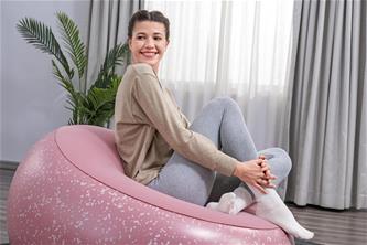 Bestway ''Inflate-A-Chair'' puhallettava tuoli 112 x 122 x 66 cm, Clay Pink-4