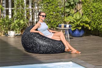 Bestway ''Inflate-A-Chair'' puhallettava tuoli 112 x 122 x 66 cm, Musta-2