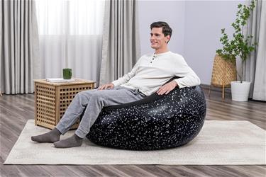 Bestway ''Inflate-A-Chair'' puhallettava tuoli 112 x 122 x 66 cm, Musta-4