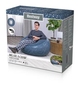 Bestway ''Inflate-A-Chair'' puhallettava tuoli 112 x 122 x 66 cm, sininen-2