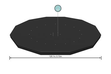 Bestway kansi 366cm Steel Pro / Fast Set altaille-3