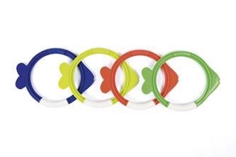 Bestway LIL FISH sukellusrenkaat (4 kpl)-2