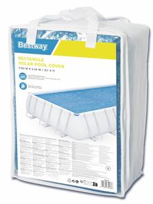 Bestway Solar-altaan kansi 6.40m x 2.74m/7.32m x 3.66m-3
