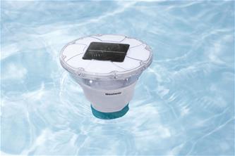 Bestway SolarGlow LED-kemikaaliannostelija, 4-värivaloa-8