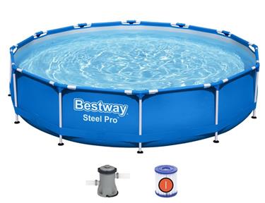  Bestway Steel Pro Frame allas 366 x 76 cm ja pumppu