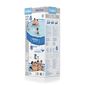  Bestway Steel Pro Frame allas 366 x 76 cm ja pumppu-4