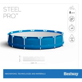  Bestway Steel Pro Frame allas 366 x 76 cm ja pumppu-5