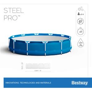  Bestway Steel Pro Frame allas 366 x 76 cm ja pumppu-5