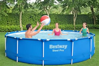  Bestway Steel Pro Frame allas 396 x 84 cm ja suodatinpumppu-4