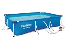 Bestway Steel Pro Frame -runkoallas 300 x 201 x 66 cm sis. suodatinpumppu