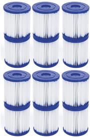 Bestway suodatinpatruuna 1 8x9 cm 12 kpl (Bestway tuotenumero 58093)