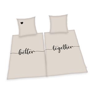 Better together Partner Pack vuodevaatteet - 100 prosenttia puuvillaa.