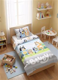 Bluey Junior -vuodevaatteet 100 x 135 cm – 100 % puuvillaa - Malli 3-3