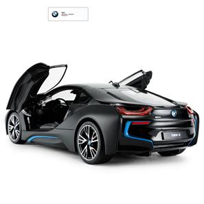 BMW i8 kauko-ohjattava auto 1:14 Musta (kauko-ohjattavat ovet)-2