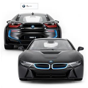 BMW i8 kauko-ohjattava auto 1:14 Musta (kauko-ohjattavat ovet)-3