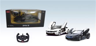 BMW i8 kauko-ohjattava auto 1:14 Musta (kauko-ohjattavat ovet)-4