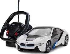 BMW i8 kauko-ohjattava auto ohjauspyörällä 1:14