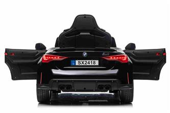 BMW M4 sähköauto lapsille 12V litium, musta-10