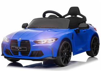 BMW M4 Sähköauto lapsille 12V litium, sininen
