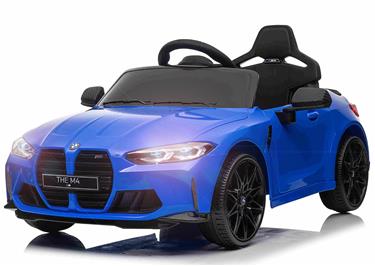 BMW M4 Sähköauto lapsille 12V litium, sininen