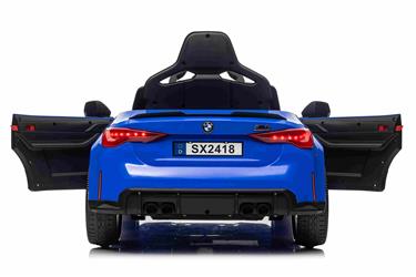 BMW M4 Sähköauto lapsille 12V litium, sininen-10