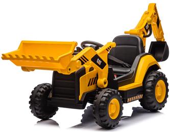 CAT Caterpillar sähkötraktori ja etukauha + kaivinkone lapsille
