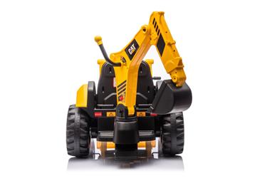 CAT Caterpillar sähkötraktori ja etukauha + kaivinkone lapsille-20