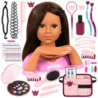 Charlene Magic Nails Meikkipää ja kynnet - Brunette 27 cm