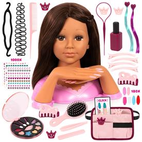 Charlene Magic Nails Meikkipää ja kynnet - Brunette 27 cm
