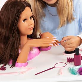 Charlene Magic Nails Meikkipää ja kynnet - Brunette 27 cm-3