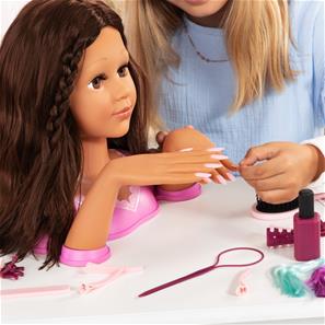 Charlene Magic Nails Meikkipää ja kynnet - Brunette 27 cm-3