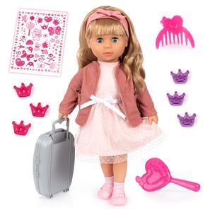 Charlene-toimintanukke – Vaaleanpunainen prinsessa 46 cm, äänitehosteet