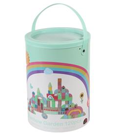 Classic Rainbow Garden puiset rakennuspalikat - 120 kpl (alkaen 18 kk)