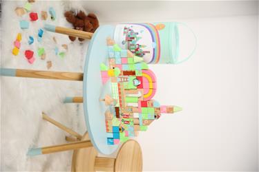 Classic Rainbow Garden puiset rakennuspalikat - 120 kpl (alkaen 18 kk)-3