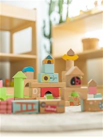 Classic Rainbow Garden puiset rakennuspalikat - 120 kpl (alkaen 18 kk)-4
