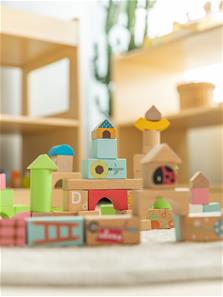 Classic Rainbow Garden puiset rakennuspalikat - 120 kpl (alkaen 18 kk)-4