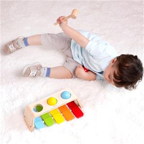 Classic World 2-in-1 ksylofoni ja puinen vasarapenkki (alkaen 12 kk)-5