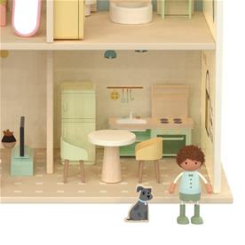 Classic World Cosy puinen nukkekoti tarvikkeineen-4