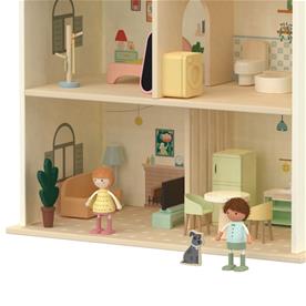 Classic World Cosy puinen nukkekoti tarvikkeineen-6