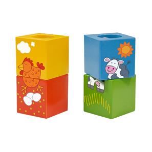 Classic World Discovery Cubes eläinpalapelillä (alkaen 12 kk)-5